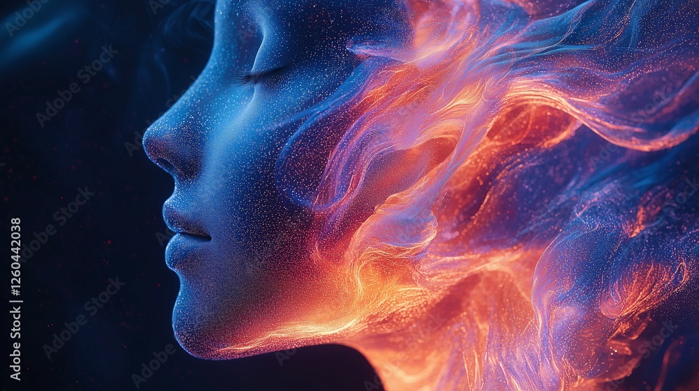 Digital Human Mind with Bioluminescent Neural Connections – Ideal for Tech & AI Marketing Digital Human Mind with Bioluminescent Neural Connections – Ideal for Tech & AI Marketing