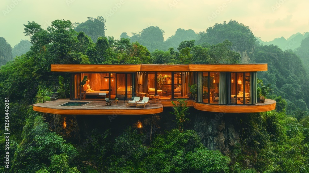 Luxury Cliffside Villa in Lush Jungle Paradise Luxury Cliffside Villa in Lush Jungle Paradise