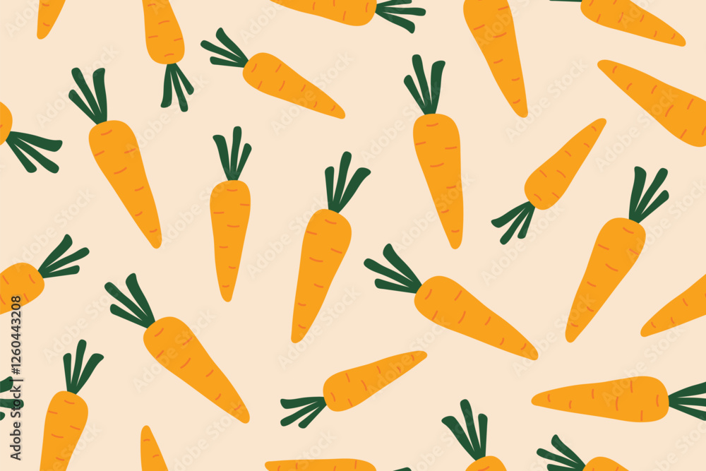 seamless carrot pattern; easter background- vector illustration seamless carrot pattern; easter background- vector illustration