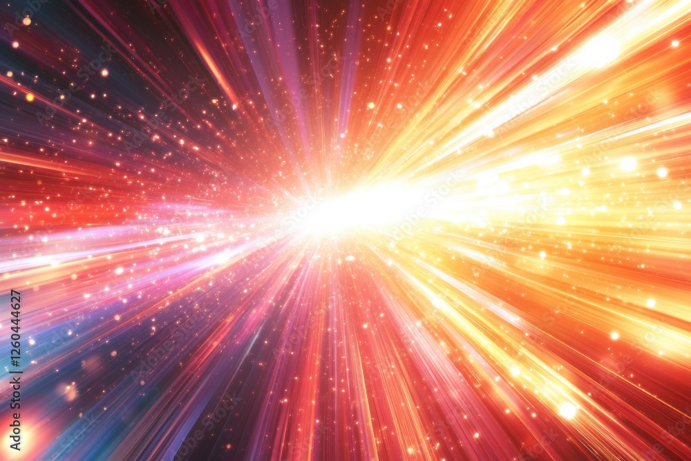 Fototapeta premium Abstract radiant energy bursts background with radiant energy bursts and vivid light patterns. Emphasizing dynamic intensity and artistic impact, ideal for high-energy designs and striking visuals.
