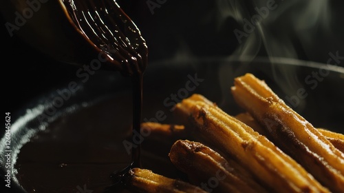 Delicious Churros with Rich Chocolate Sauce: A Sweet Spanish Delight