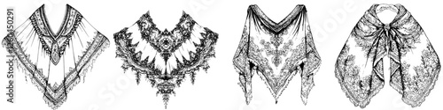 Intricate lace designs showcased in various styles and patterns during an artisan craft fair