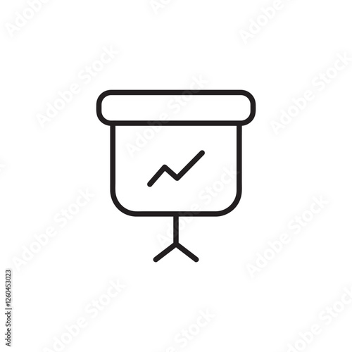 Presentation flat icon vector illustration
