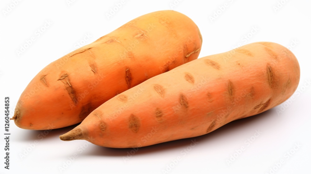 Isolated Sweet Potato on White Background Isolated Sweet Potato on White Background