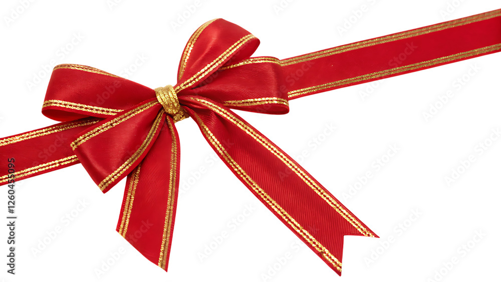 red ribbon and bow 