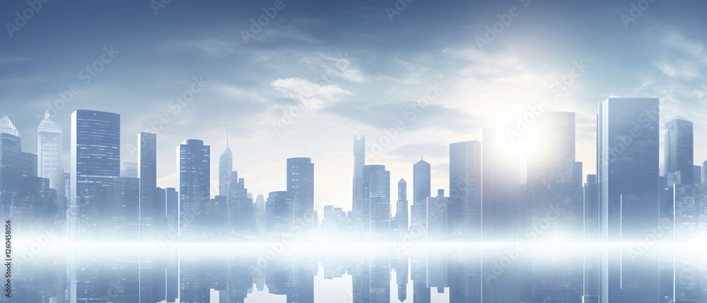 Fototapeta premium Urban Cityscape: Sustainable Living and Development