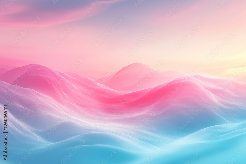 Obraz premium Abstract serene misty gradients background with serene misty gradients and soft light transitions. Emphasizing calm ambiance and artistic softness, ideal for peaceful designs and gentle visuals.