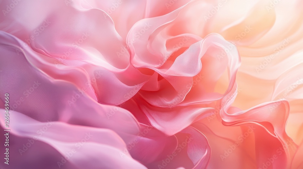 Abstract Pink and Peach Fabric Texture with Soft Drapes Abstract Pink and Peach Fabric Texture with Soft Drapes