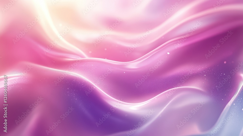 Fototapeta premium Abstract Pink and Purple Glowing Waves Background