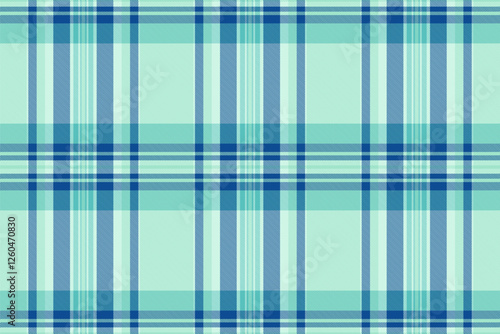 Serene teal and blue plaid pattern. Perfect for textile design, fashion, or website backgrounds.  This calming, geometric image evokes feelings of tranquility and order.