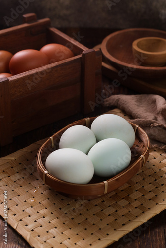 Telur Asin or  Salted eggs is a general term for dishes made from eggs that are preserved by salting. 
