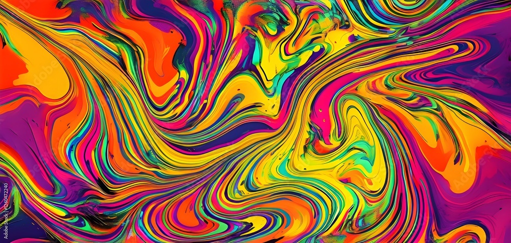 dynamic swirl pattern with vivid and contrasting psychedelic colors dynamic swirl pattern with vivid and contrasting psychedelic colors