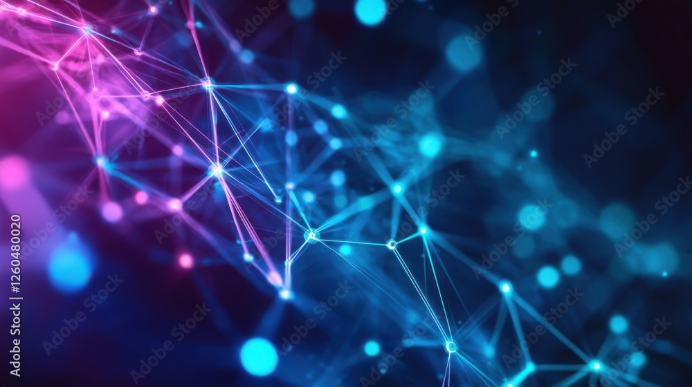 Fototapeta premium abstract network connection futuristic technology background