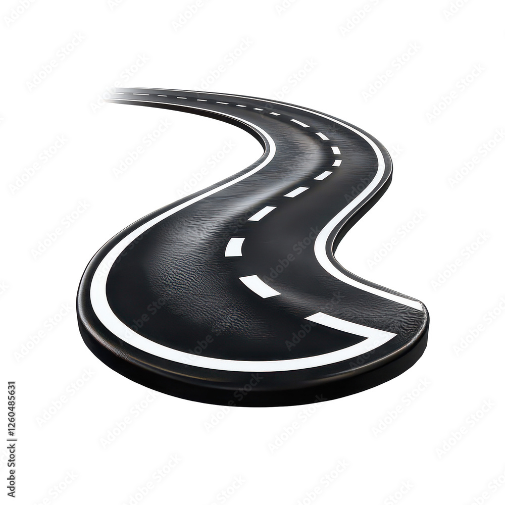 Twisty road isolated on transparent background Twisty road isolated on transparent background
