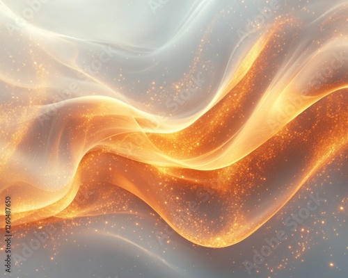 Abstract swirling energy forms background featuring dynamic shapes and glowing highlights. Emphasizing a powerful and transformative aesthetic, ideal for energetic and modern art.