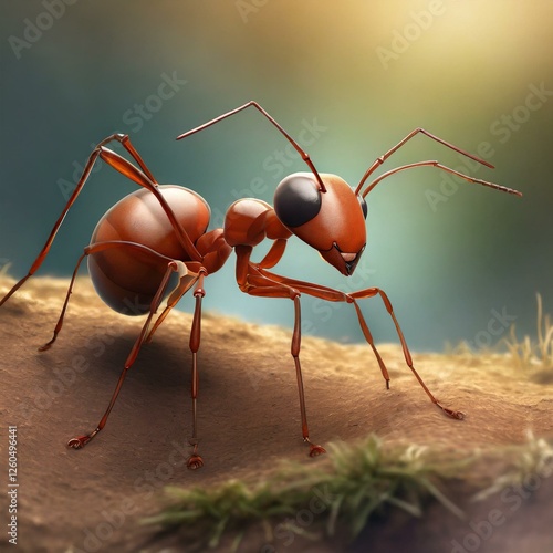 Close-up portrait of an ant