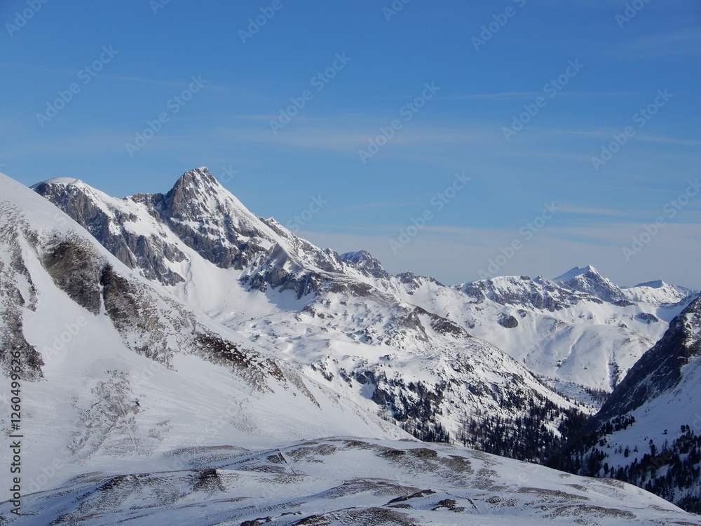 Blick zum Mosermandl 2679m, links daneben der Windischkopf 2609m Blick zum Mosermandl 2679m, links daneben der Windischkopf 2609m
