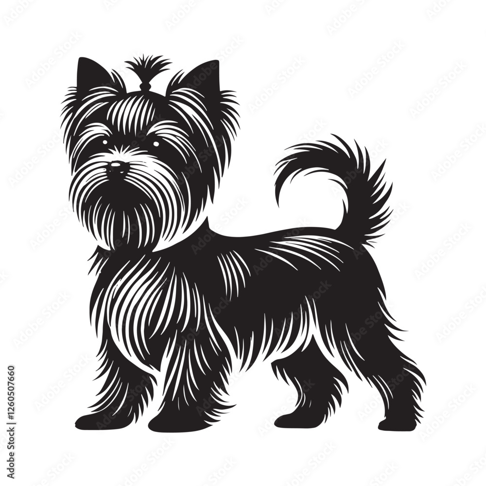 Professional Yorkshire Terrier silhouette for diverse creative projects - Yorkshire Terrier illustration - minimal Yorkshire Terrier vector - dog silhouette
Professional Yorkshire Terrier silhouette for diverse creative projects - Yorkshire Terrier illustration - minimal Yorkshire Terrier vector - dog silhouette