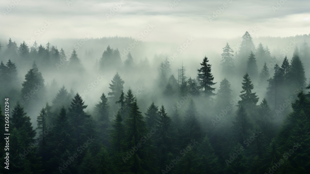Misty Mountain Forest: An Enchanting View of Nature's Serenity Misty Mountain Forest: An Enchanting View of Nature's Serenity