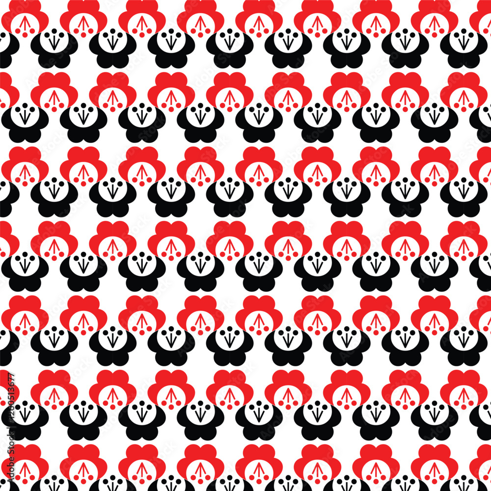 Obraz premium seamless pattern with beautiful flower