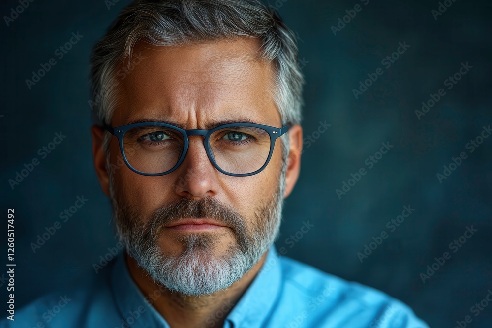 Fototapeta premium Inner Conflict of a Businessman Torn Between Good and Evil. Generative AI