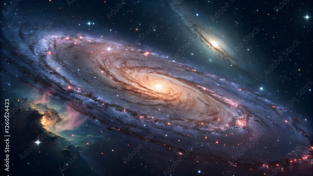 Fototapeta premium planet in space hole