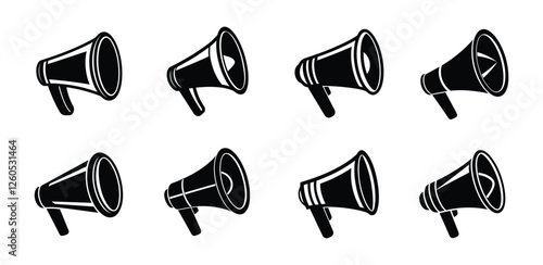 Fototapeta Megaphone icon set
