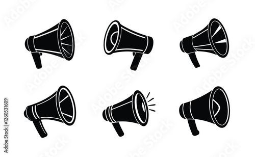 Obraz na plátně Megaphone icon set