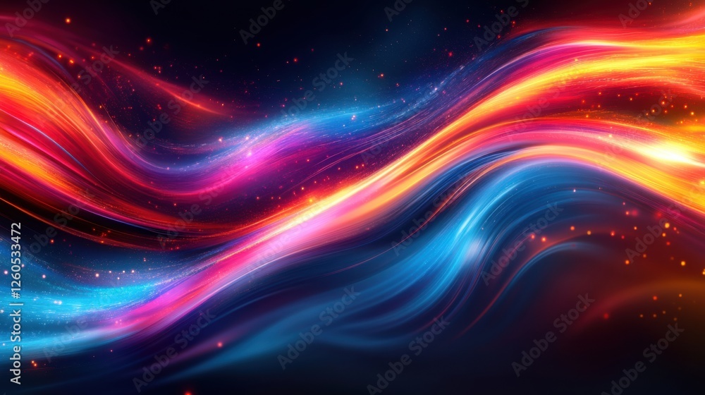 Abstract vibrant energy waves with colorful streaks. Featuring dynamic patterns and radiant flow. Emphasizing motion and energy. Ideal for modern and energetic-themed designs. Abstract vibrant energy waves with colorful streaks. Featuring dynamic patterns and radiant flow. Emphasizing motion and energy. Ideal for modern and energetic-themed designs.