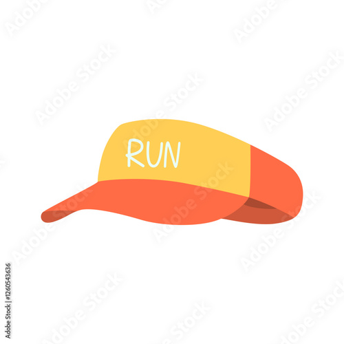 Running Hat Marathon Event Illustration