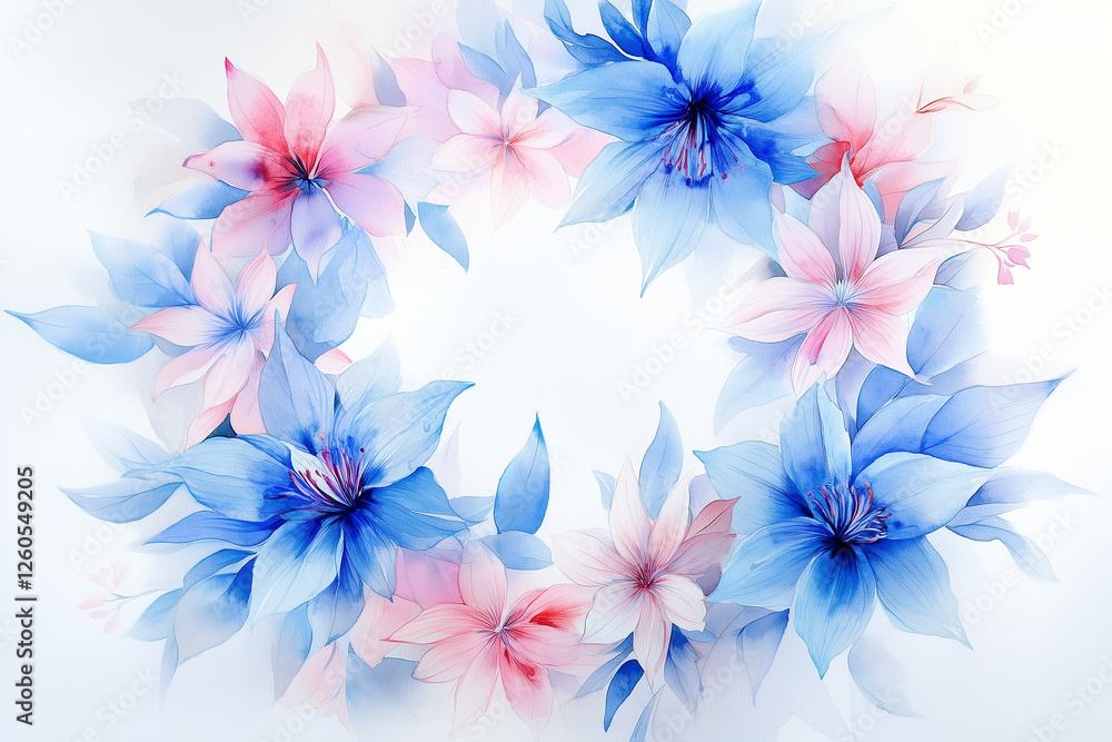 background with watercolor flowers background with watercolor flowers