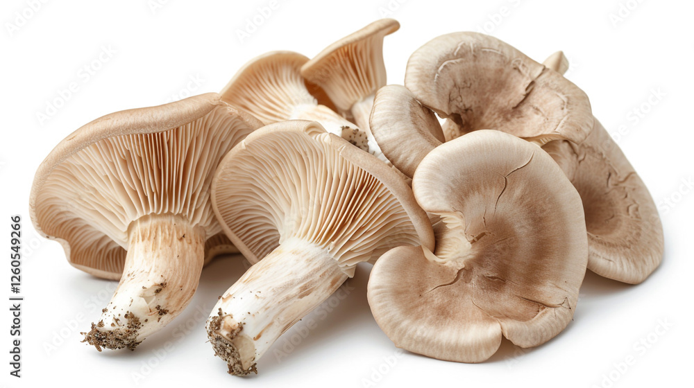 mushrooms on white background mushrooms on white background