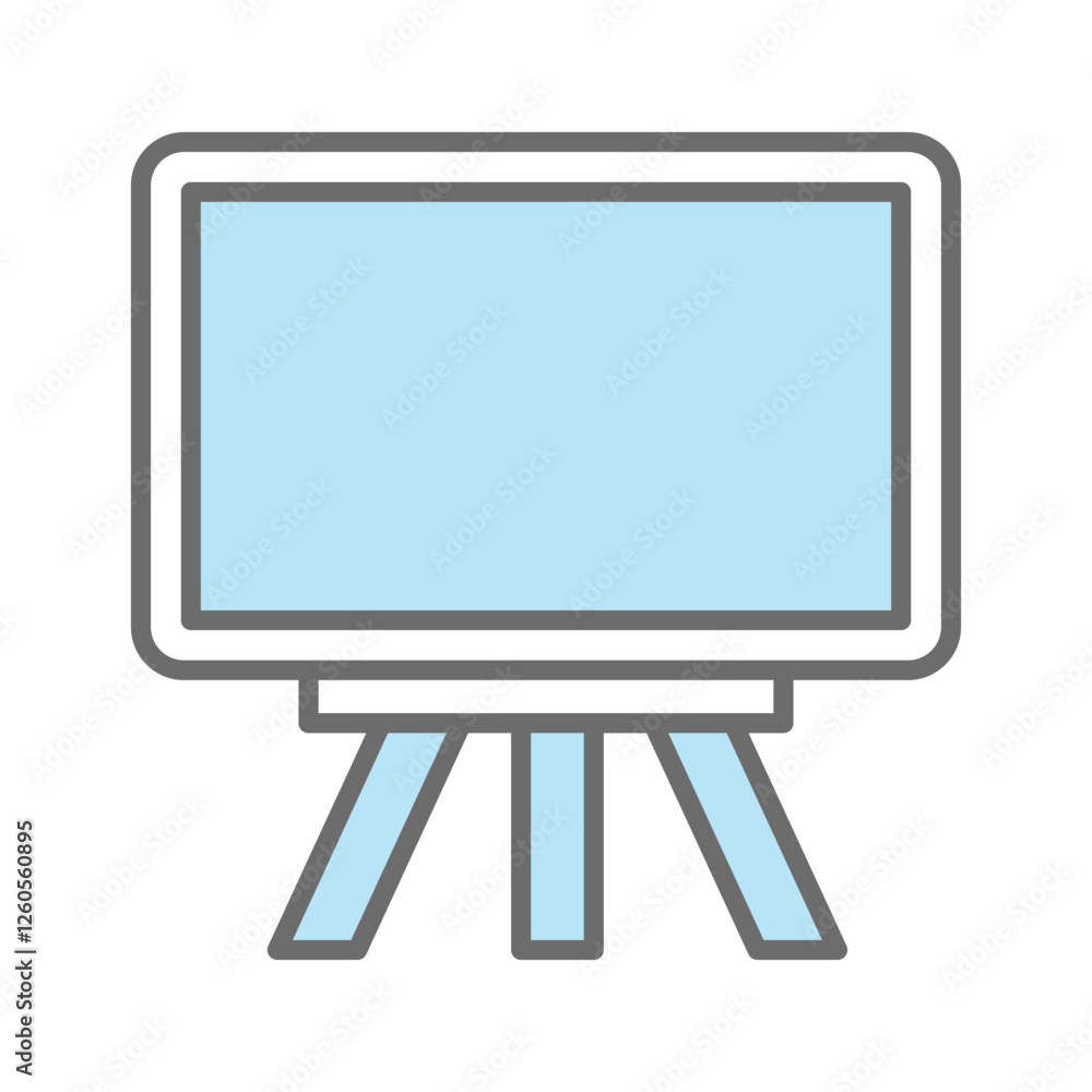 White board icon vector design template White board icon vector design template