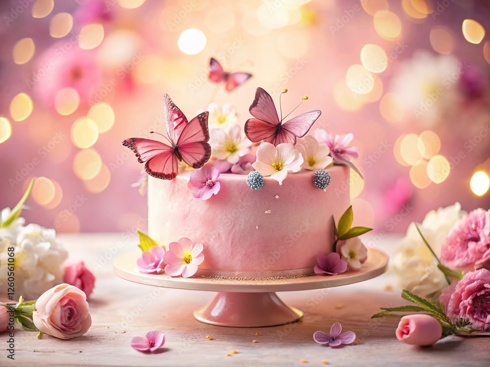 Pink Hair, Butterflies & Flowers: Whimsical Food Photography Pink Hair, Butterflies & Flowers: Whimsical Food Photography