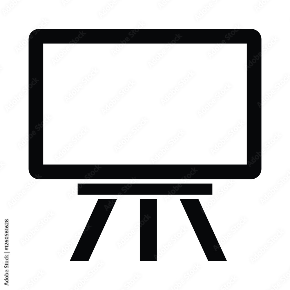 White board icon vector design template White board icon vector design template