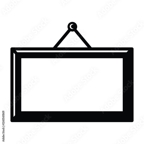 White board icon vector design template