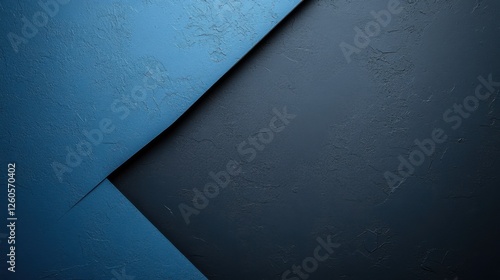 Minimalist Blue background with triangular patterns. White space in the center for text. Geometric minimalist wallpaper.