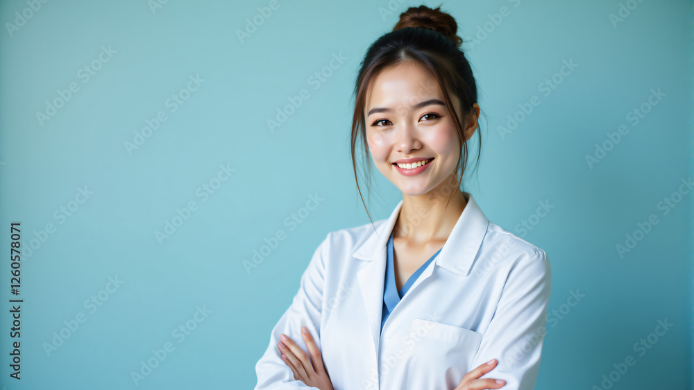 Dedicated Healthcare Professional Smiling Confidently Dedicated Healthcare Professional Smiling Confidently