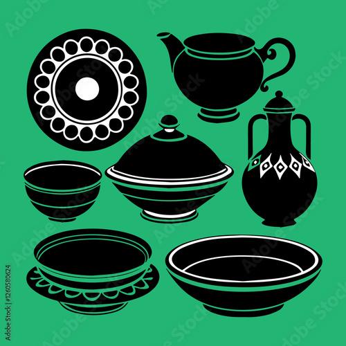 set of tea cups