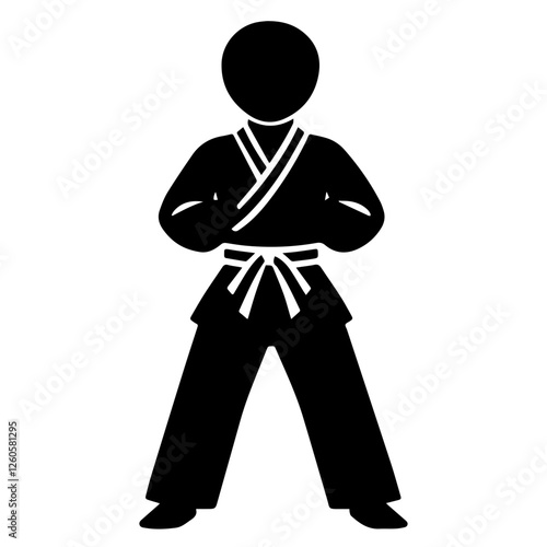 Ippon Seoi Nage Judo Throw Stock Illustration