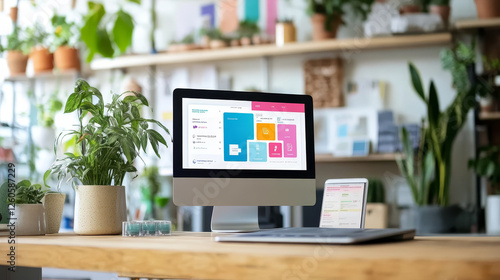 Wallpaper Mural A visually appealing merchant interface designed for creative applications Torontodigital.ca