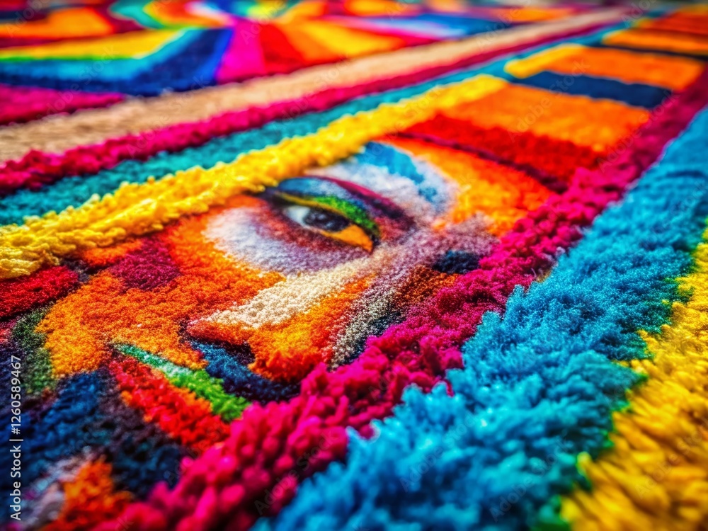Contemporary Rug Design: Spray Paint Texture Portrait Photography Contemporary Rug Design: Spray Paint Texture Portrait Photography