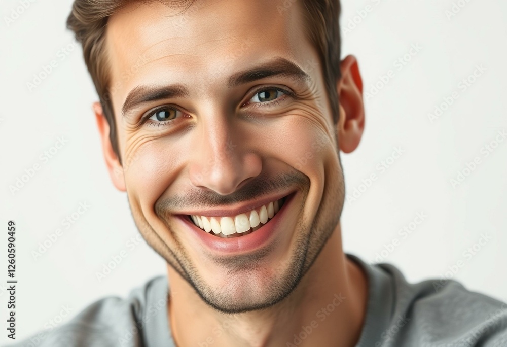 Portrait of a smiling male with a warm expression Portrait of a smiling male with a warm expression