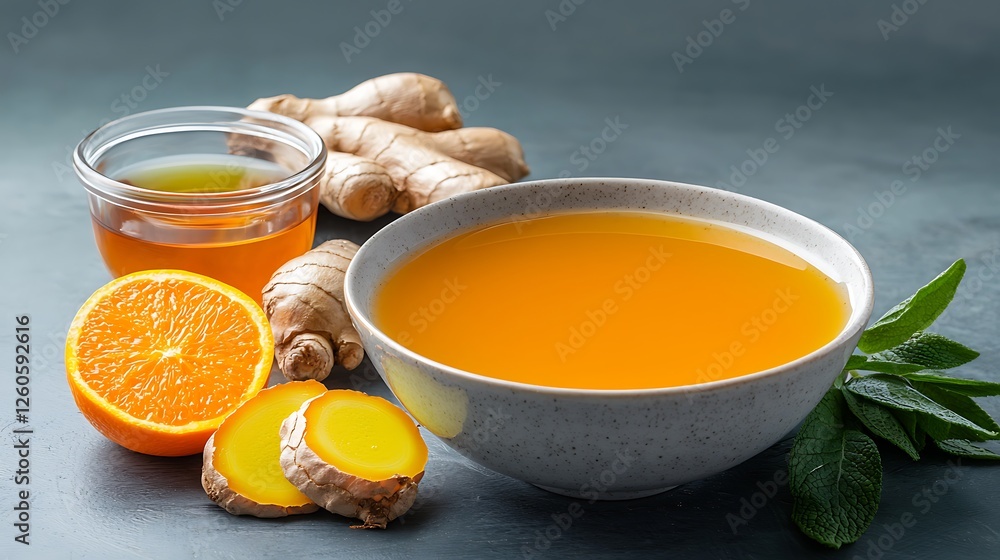 Nourishing ginger and orange drink a cozy kitchen beverage for health benefits Nourishing ginger and orange drink a cozy kitchen beverage for health benefits