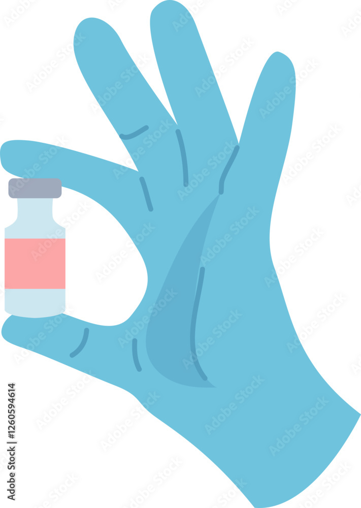Fototapeta premium hand in protective glove