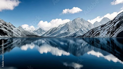 Wallpaper Mural Scenic mountain landscape reflecting on a tranquil lake Torontodigital.ca