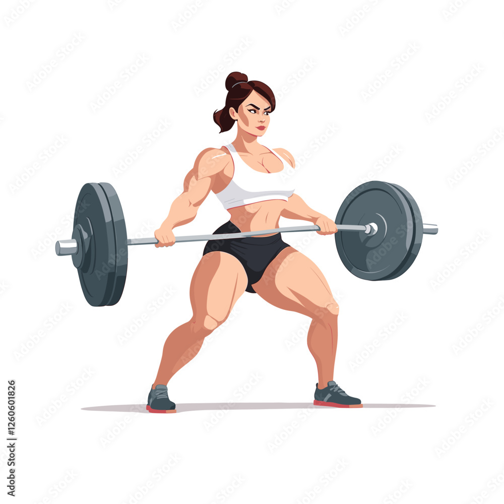 Weightlifting vector design. Bodybuilding vector illustration Weightlifting vector design. Bodybuilding vector illustration