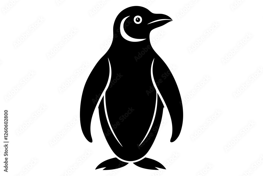 Fototapeta premium penguin silhouette vector