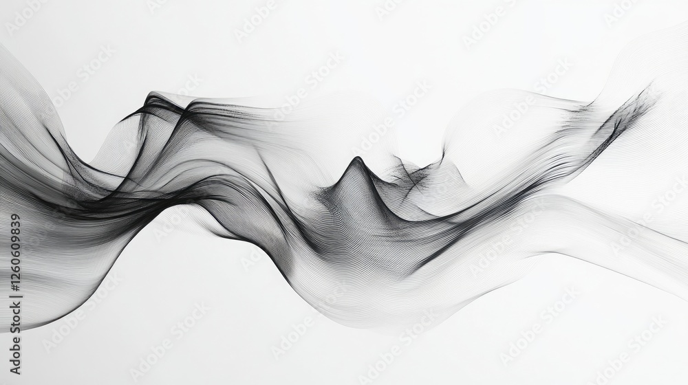 Abstract wave with flowing lines and dynamic motion Abstract wave with flowing lines and dynamic motion