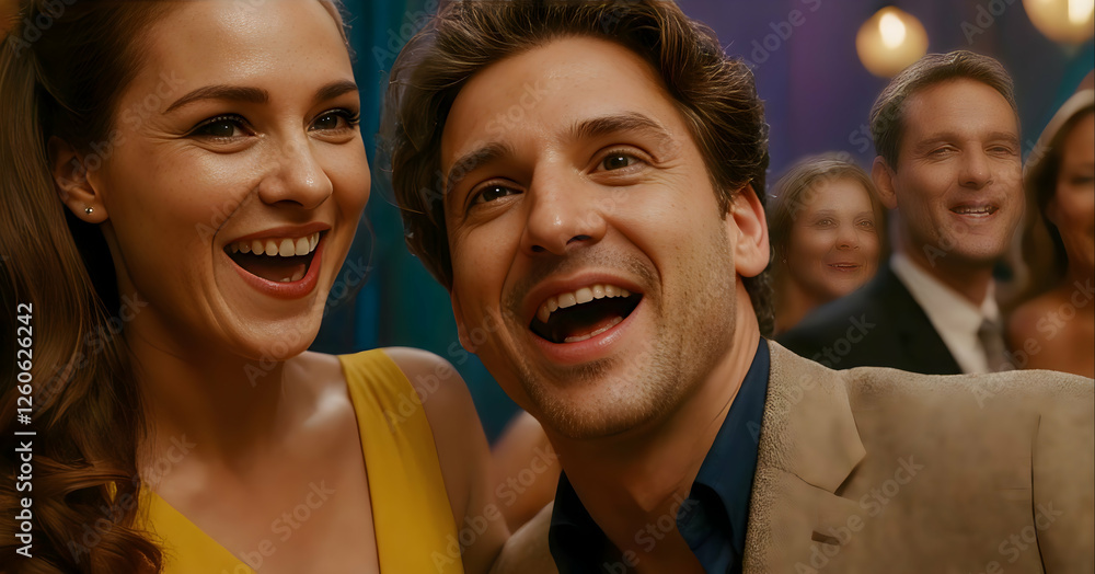 Fototapeta premium happy young couple